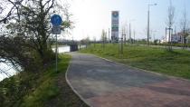 Velkomoravská, cyklostezka - most přes Moravu